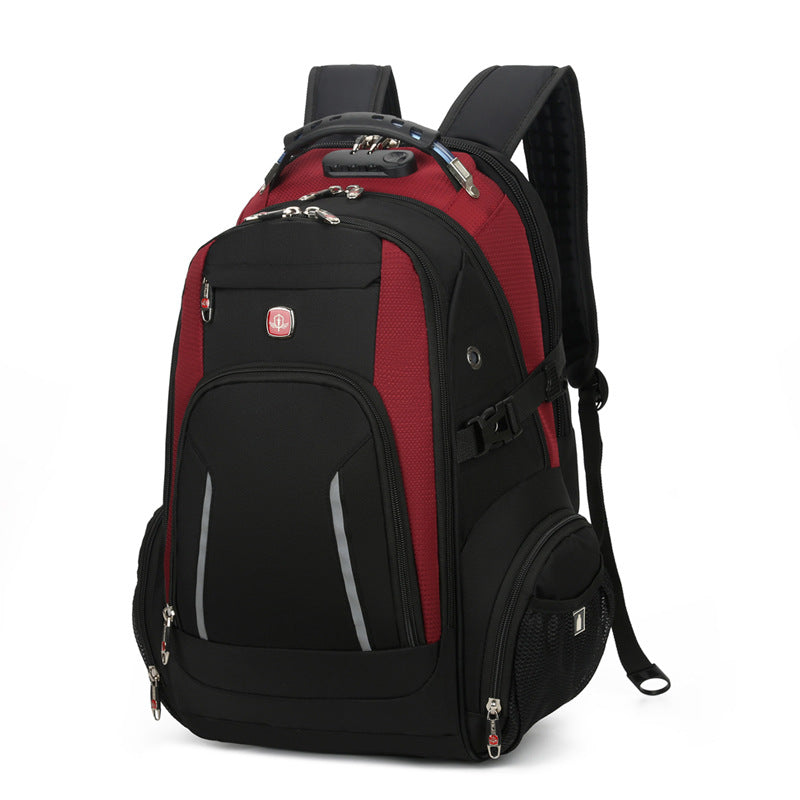 Multifunctional Backpack Waterproof And Wear-resistant Oxford Cloth With Number Lock