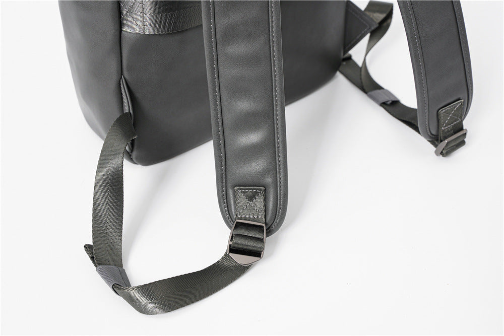 Fashionable Shoulder Black Grey Backpack