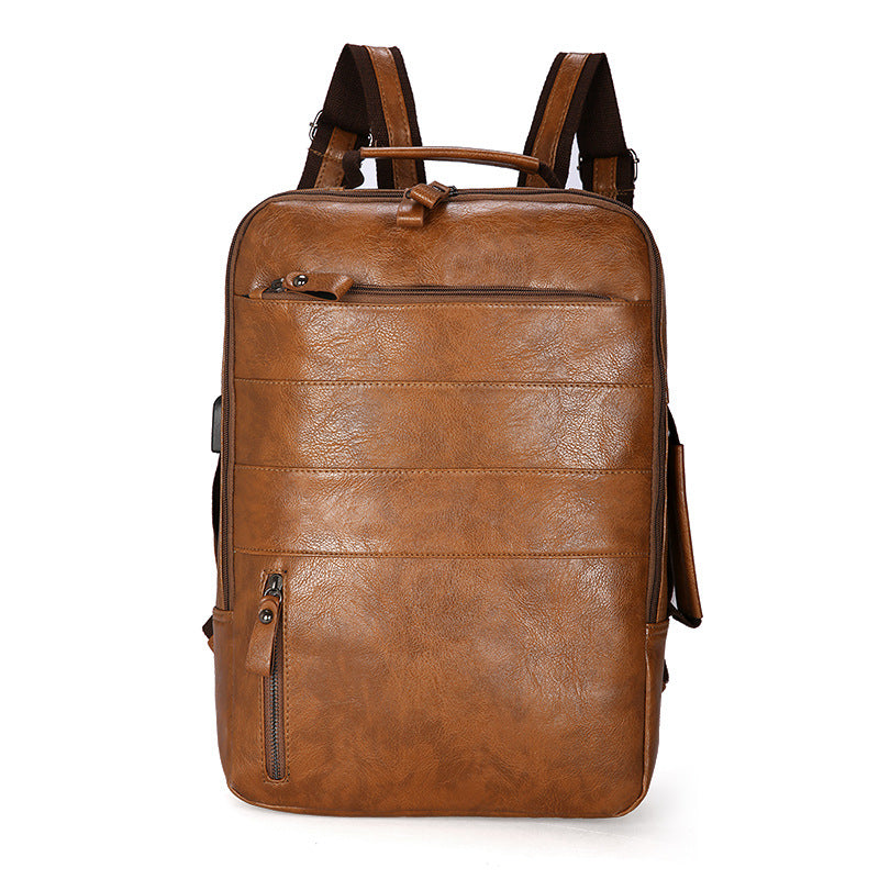 Fashion Computer Backpack Leather Bag