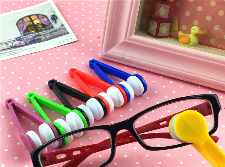 2Pcs Eyeglasses handle brush sunglasses cleaner