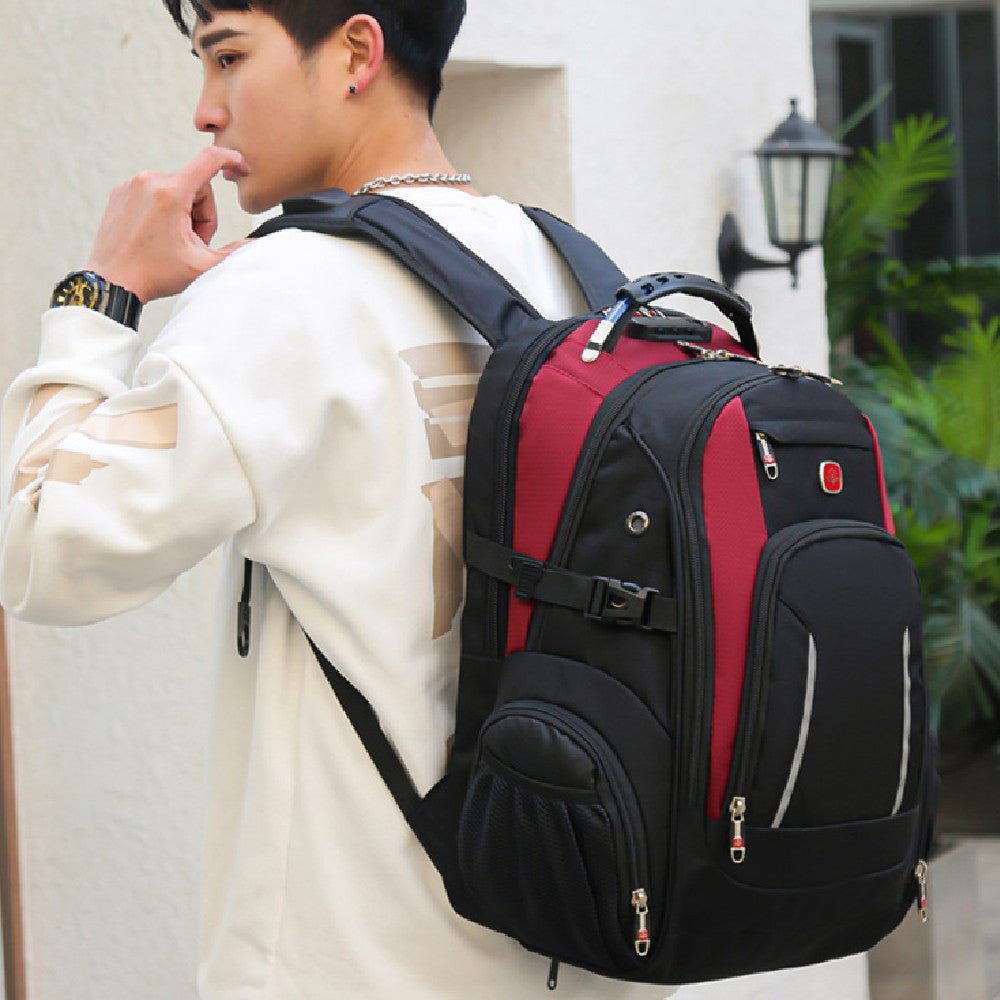 Multifunctional Backpack Waterproof And Wear-resistant Oxford Cloth With Number Lock