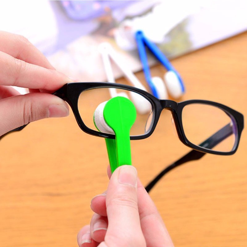 2Pcs Eyeglasses handle brush sunglasses cleaner