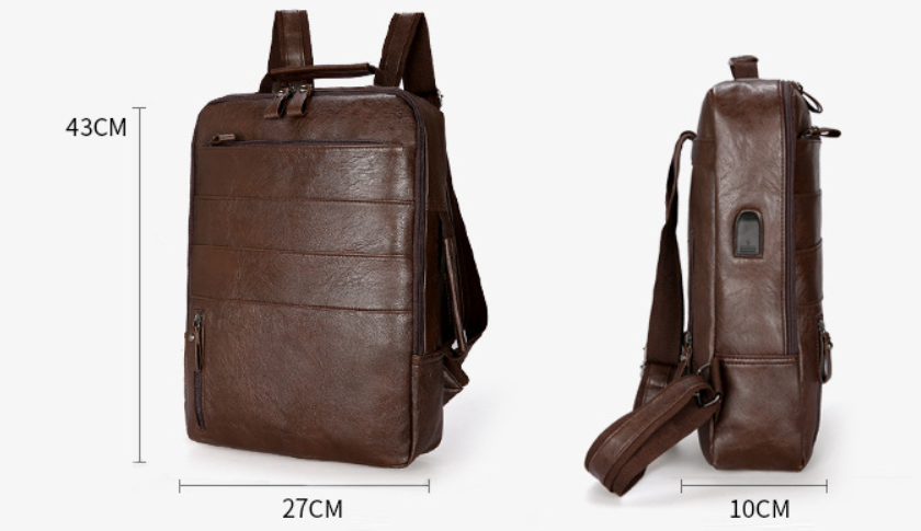 Fashion Computer Backpack Leather Bag