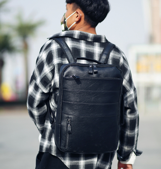 Fashion Computer Backpack Leather Bag
