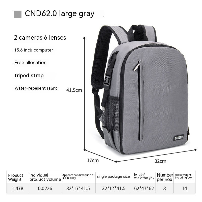 Casual DSLR Camera Bag Solid Color Nylon Camera Bag Waterproof