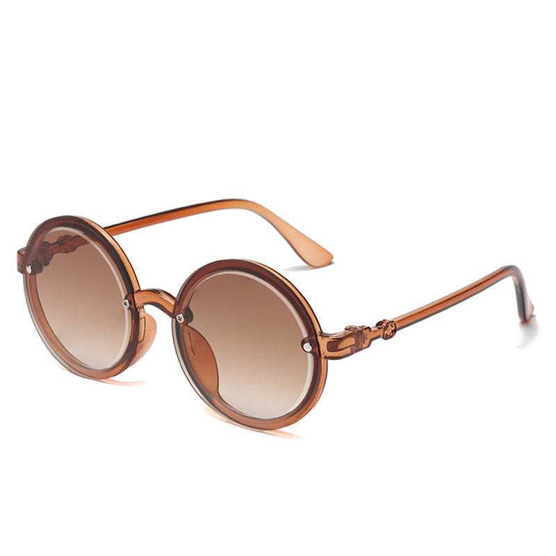 Boys And Girls Fashion Photo Party Round Sunglasses