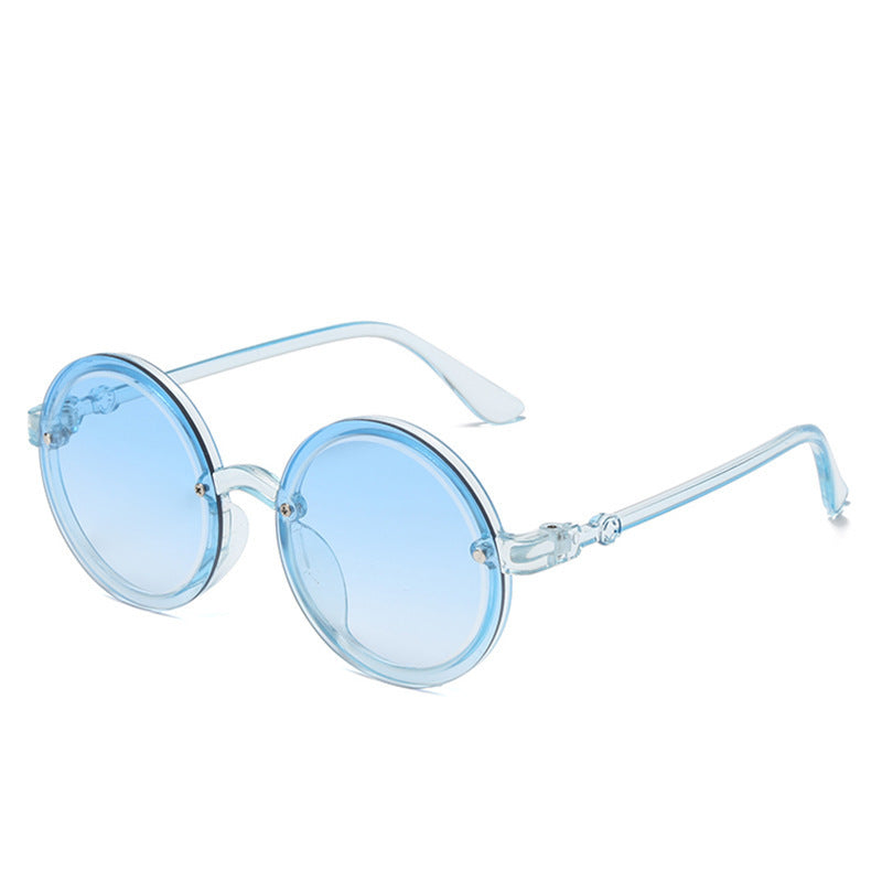 Boys And Girls Fashion Photo Party Round Sunglasses