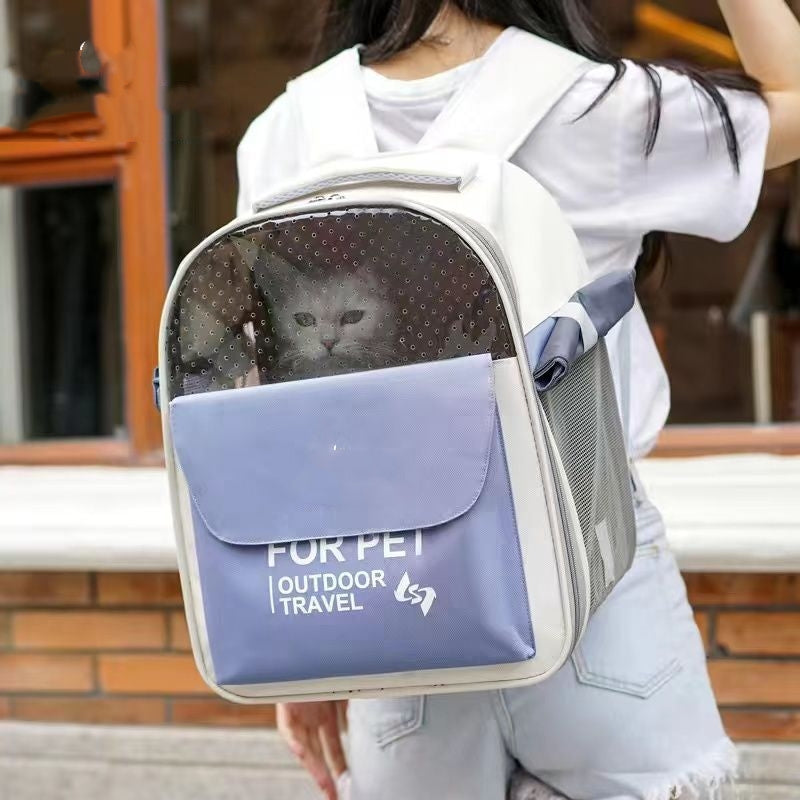 Pet Backpack Portable Foldable Breathable Space Capsule For Cats And Dogs Going Out