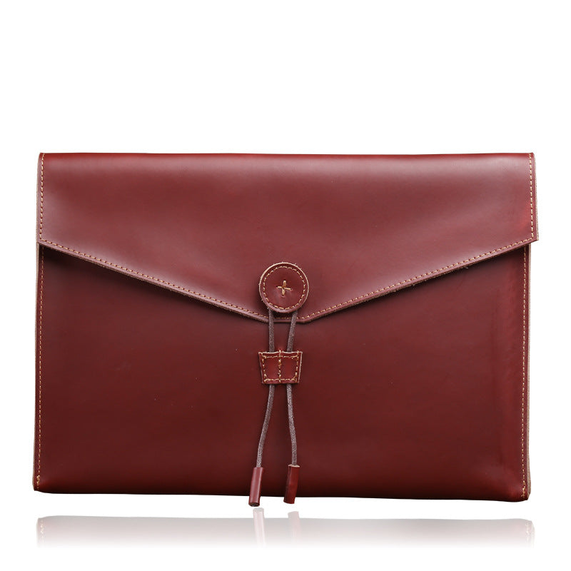 Leather Men Bag Business Leisure Breifcase Fashion Retro A4 Package