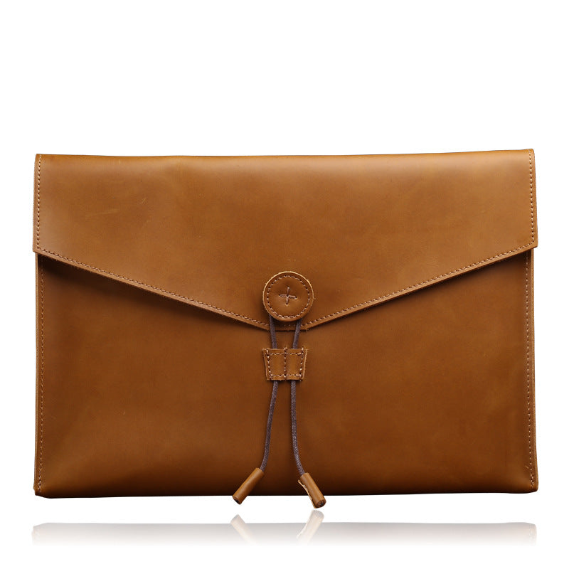 Leather Men Bag Business Leisure Breifcase Fashion Retro A4 Package