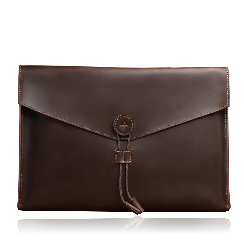 Leather Men Bag Business Leisure Breifcase Fashion Retro A4 Package