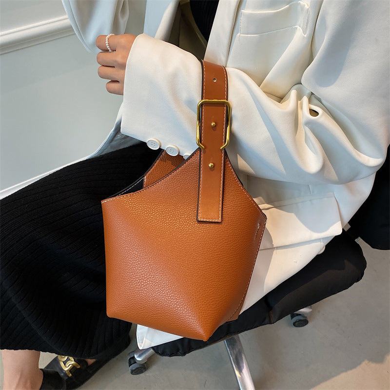 Autumn And Winter Single Shoulder Bucket Bag Cross Body