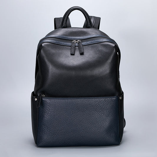 Retro Casual Top Layer Cowhide Backpack