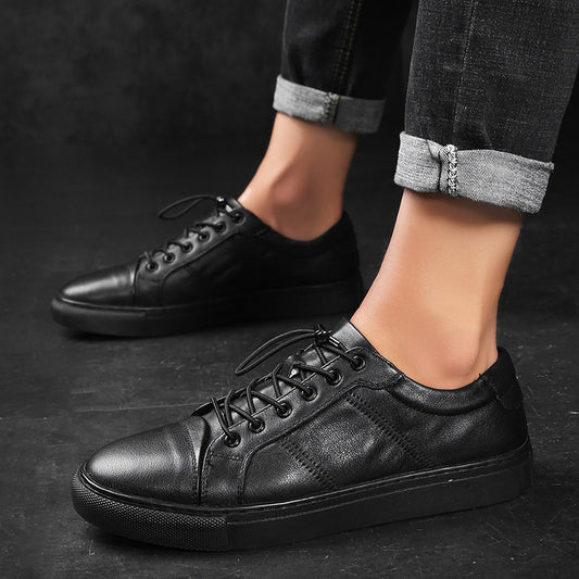 Autumn Men's Shoes First Layer Cowhide Men's Sneakers Genuine Leather