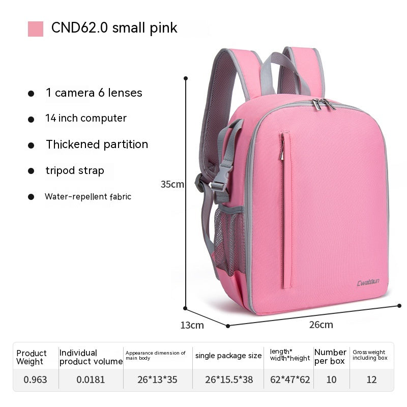 Casual DSLR Camera Bag Solid Color Nylon Camera Bag Waterproof