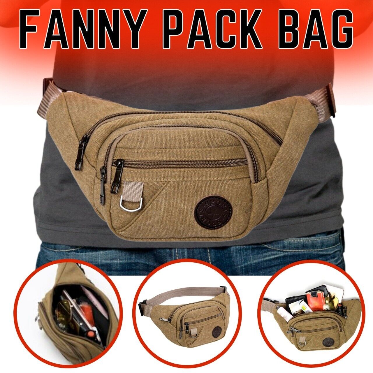 Waist Bag Outdoor Pouch Camping Hiking Running Chest New