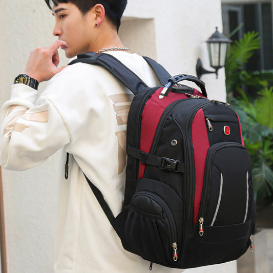 Multifunctional Backpack Waterproof And Wear-resistant Oxford Cloth With Number Lock