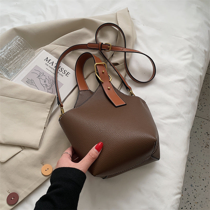Autumn And Winter Single Shoulder Bucket Bag Cross Body