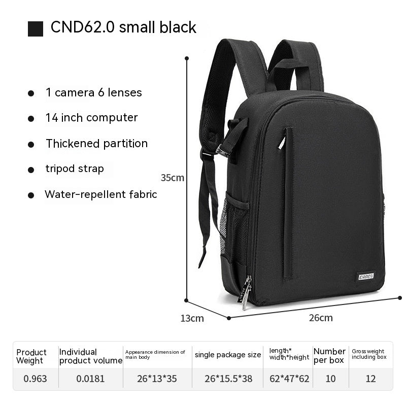 Casual DSLR Camera Bag Solid Color Nylon Camera Bag Waterproof