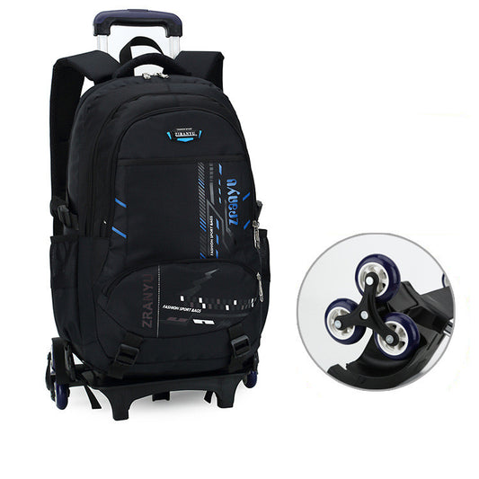 Lightweight Three Wheeled Children's Trolley School Bag