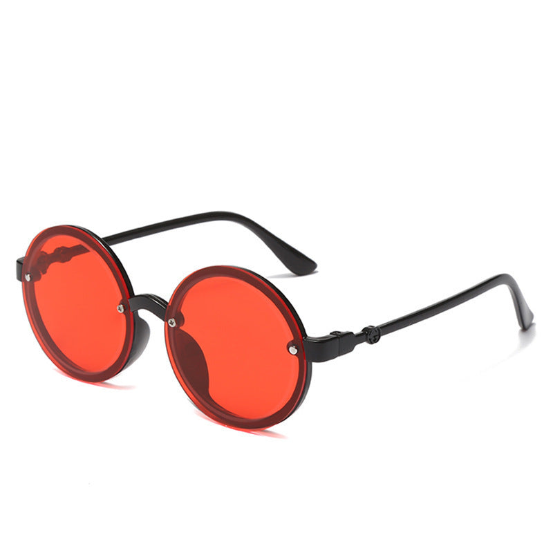 Boys And Girls Fashion Photo Party Round Sunglasses