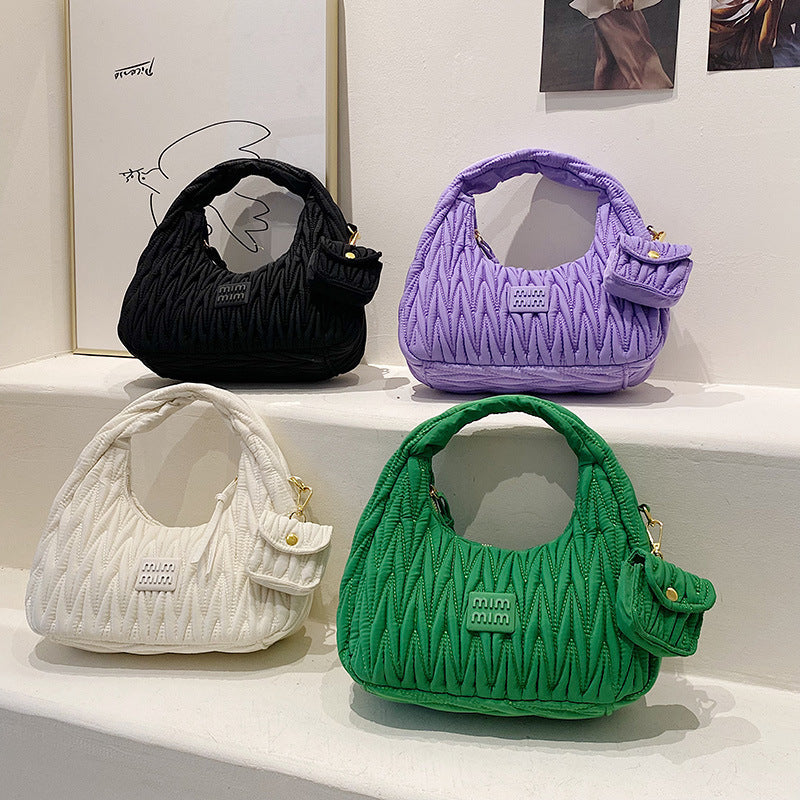 All Ins Handbag Popular Single Shoulder Fold Underarm Bag