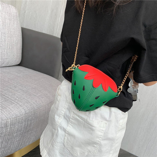 Children's Bag Strawberry Chain Messenger
