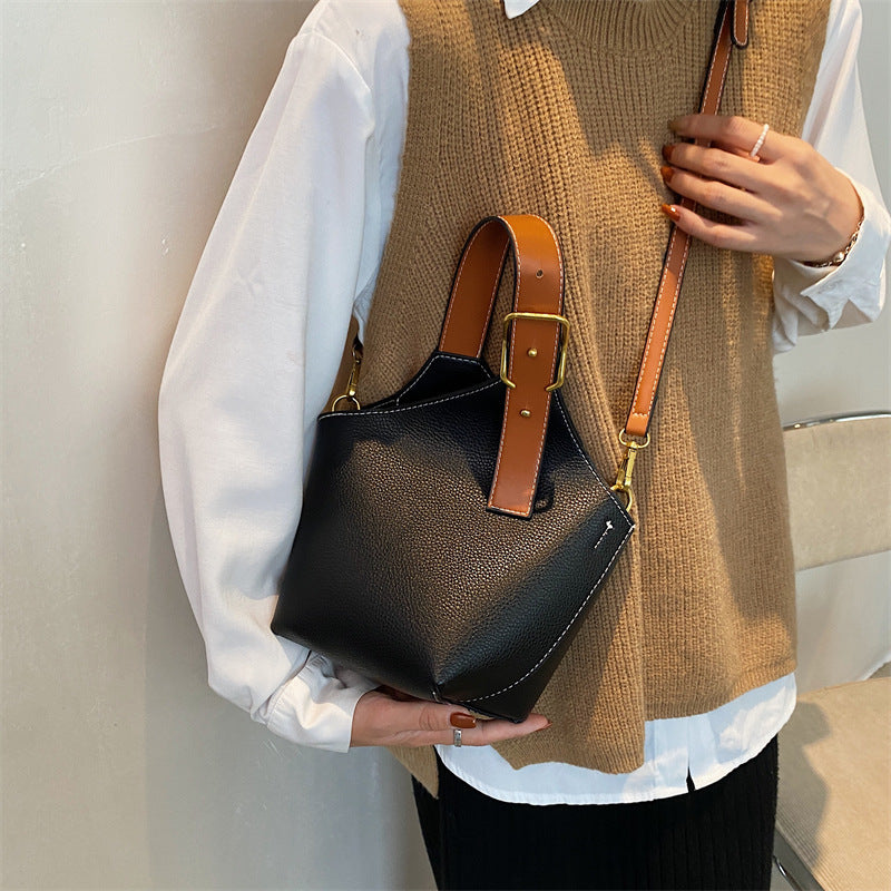 Autumn And Winter Single Shoulder Bucket Bag Cross Body