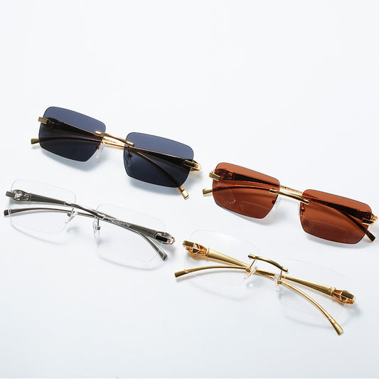 Square Rimless Men's And Women's Sunglasses
