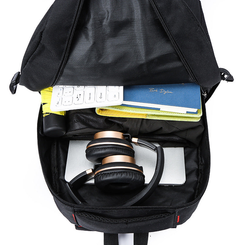 Backpack Outdoor Hiking Black Nylon