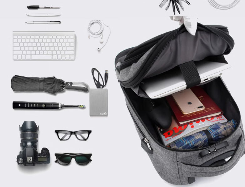 Trolley Bag Large Capacity Large Wheel Trolley Case Backpack