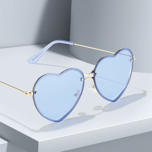Men’s And Women's Love Rimless All Match Sunglasses