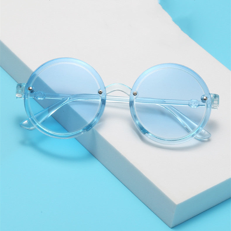 Boys And Girls Fashion Photo Party Round Sunglasses