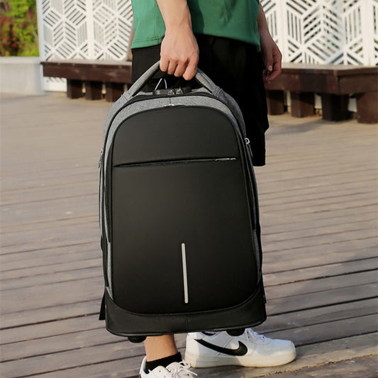 Trolley Bag Large Capacity Large Wheel Trolley Case Backpack